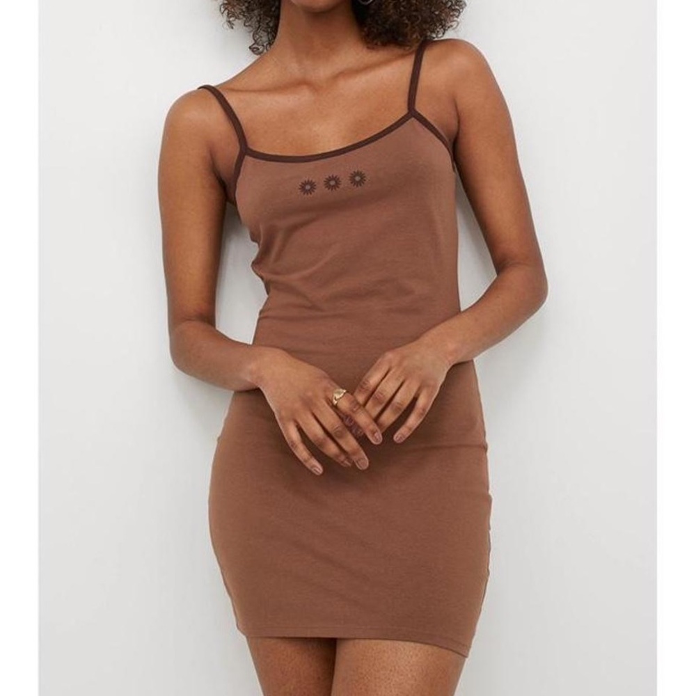 New (without tags) Brown Bodycon Mini Dress